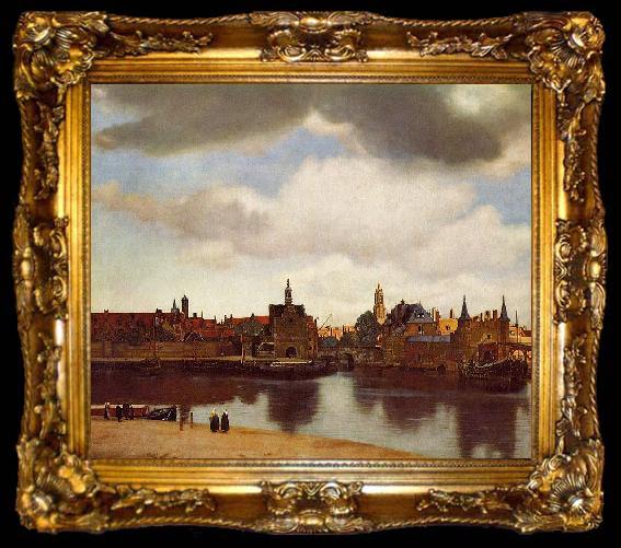 framed  Johannes Vermeer View on Delft., ta009-2